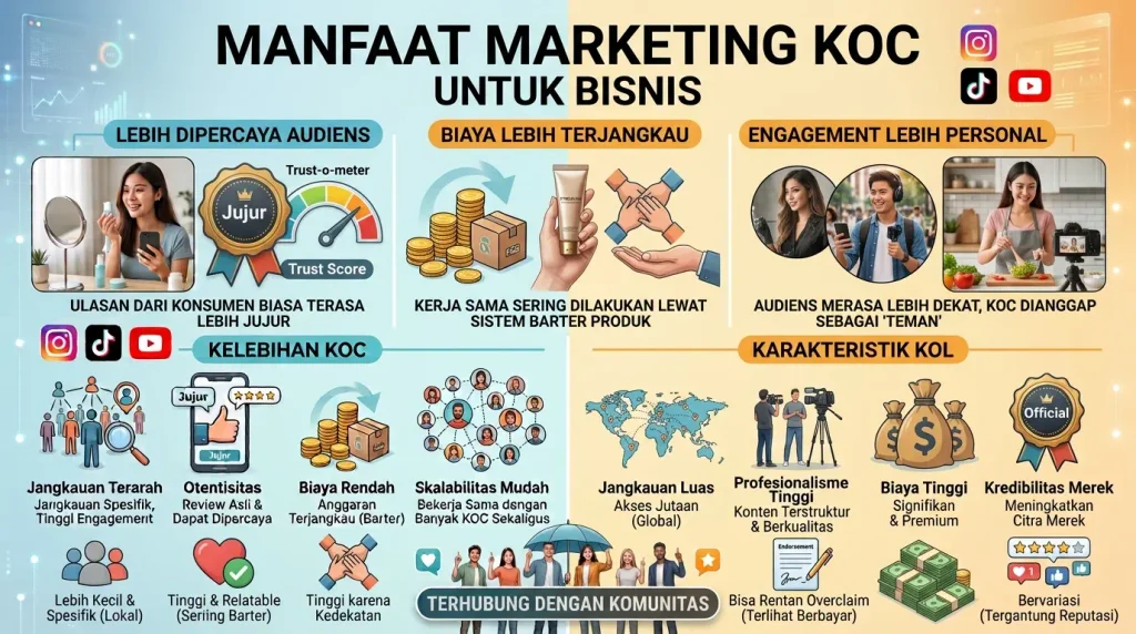 Kelebihan Marketing KOC bagi Bisnis