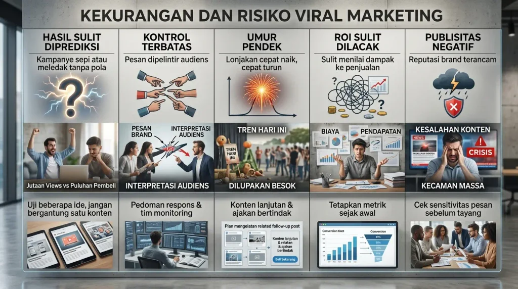 Kekurangan dan Risiko Viral Marketing