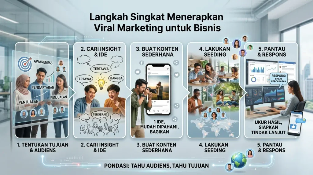 Langkah Singkat Menerapkan Viral Marketing untuk Bisnis