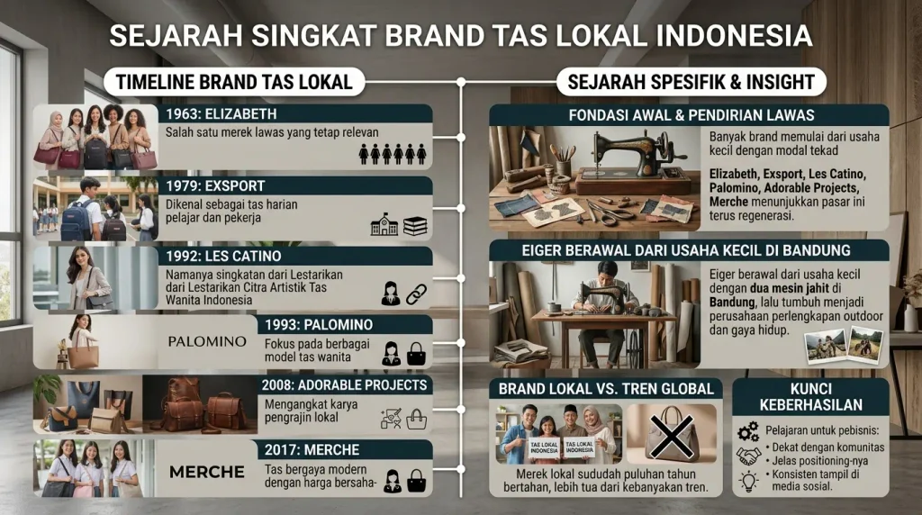 Sejarah Singkat Brand Tas Lokal Indonesia