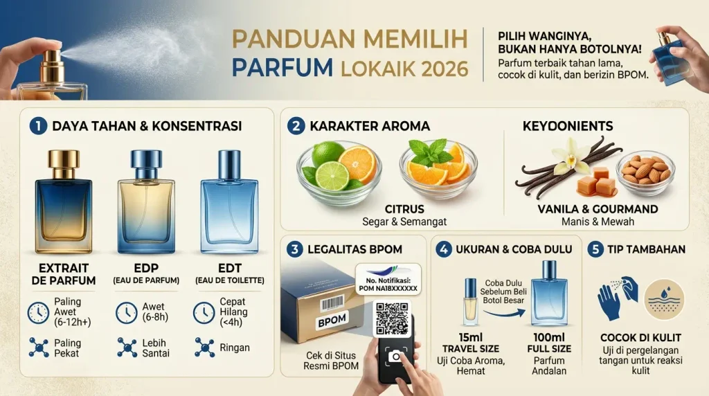 Kriteria Memilih Parfum Lokal Terbaik