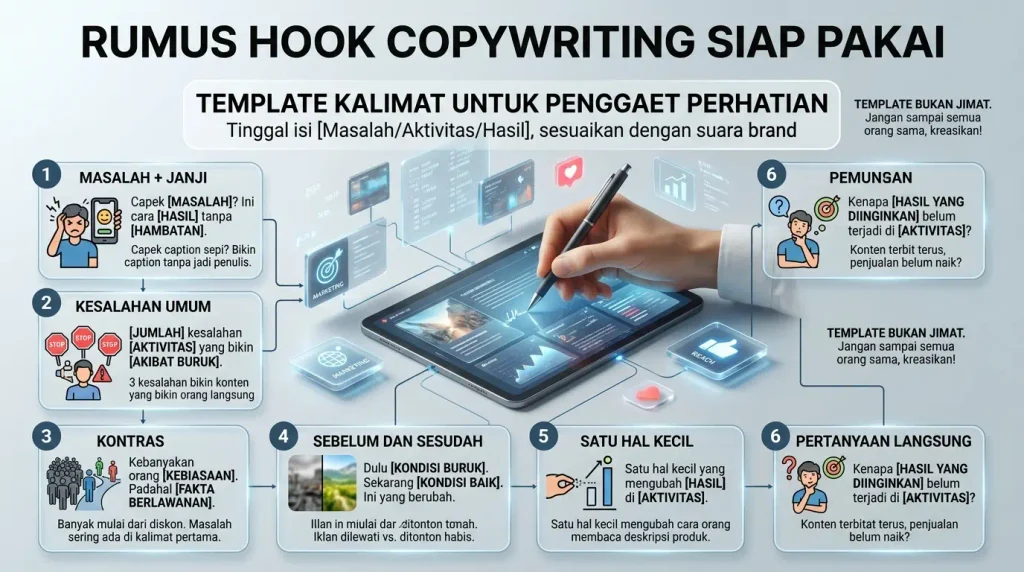 Rumus Hook Copywriting Siap Pakai