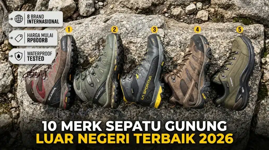 Merk Sepatu Gunung Luar Negeri