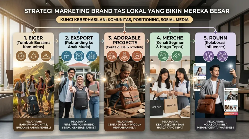 Strategi Marketing Brand Tas Lokal yang Bikin Mereka Besar