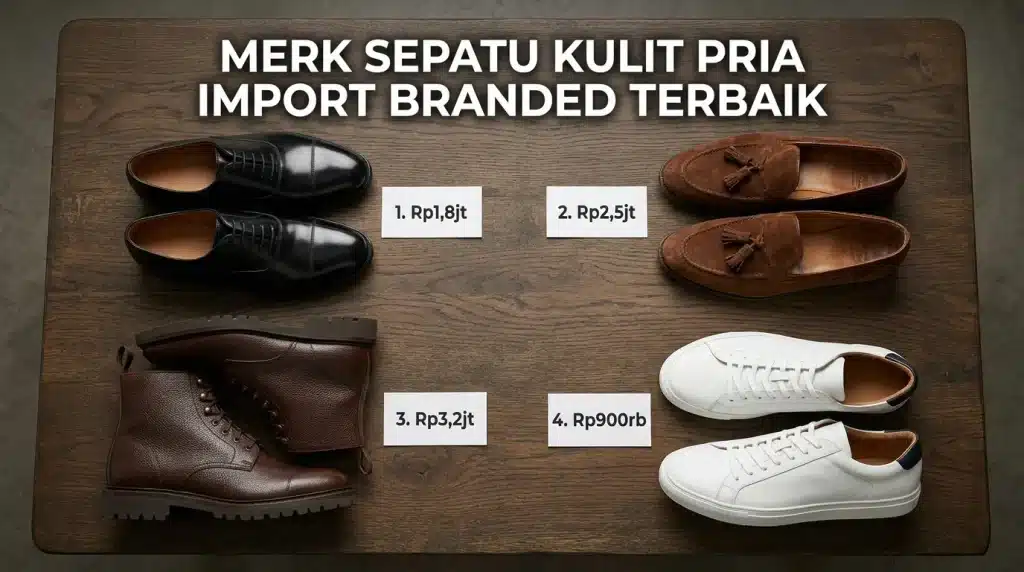 Merk Sepatu Kulit Pria Import