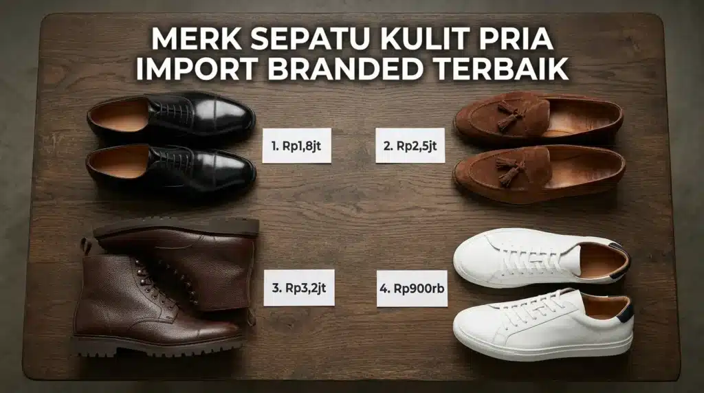 Merk Sepatu Kulit Pria Import